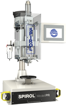 A Spirol também forneceu um Equipamento de Instalação de Pinos Semiautomático, Modelo PR, proporcionando uma Solução Completa para o cliente.