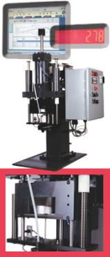 O Equipamento Semiautomático de Instalação Vertical de Pinos Modelo CR da SPIROL, projetado para instalações com forças elevadas, foi aprimorado com um sistema de células de carga, capaz de determinar a força real exigida para a instalação do pino. Os dados podem ser acessados por um computador e utilizados como ferramentas de Controle Estatístico de Processos (CEP ou SPC).