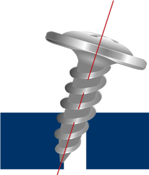 Figura 4: Parafuso desalinhado