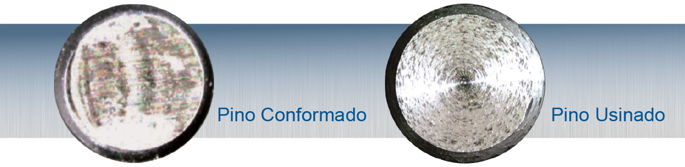 Vista superior - Pino Conformado vs Pino Usinado